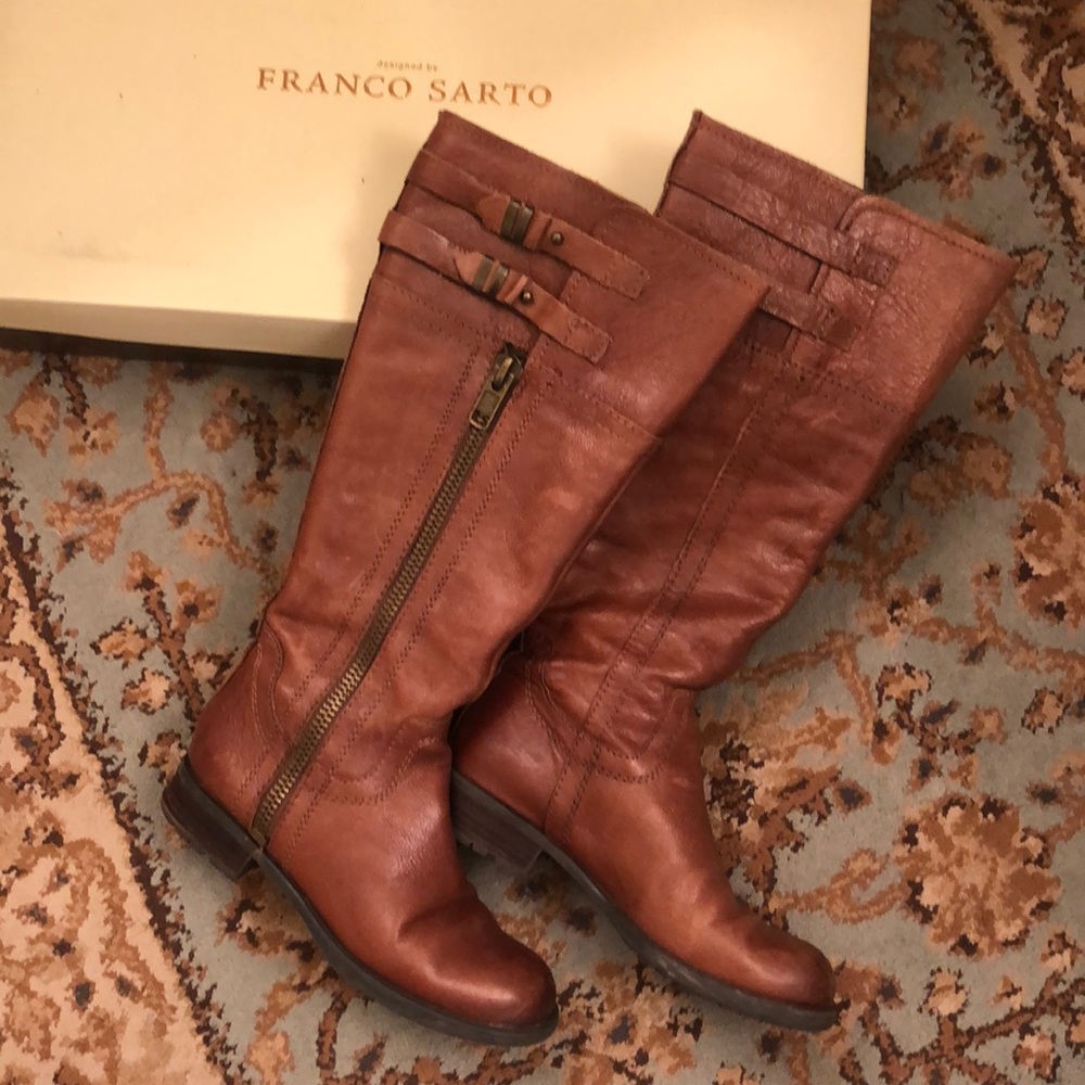 Tall Leather Riding Boots size 6